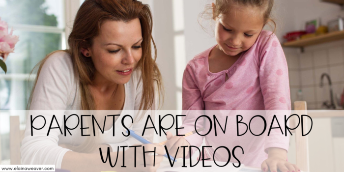 parents are on board with videos