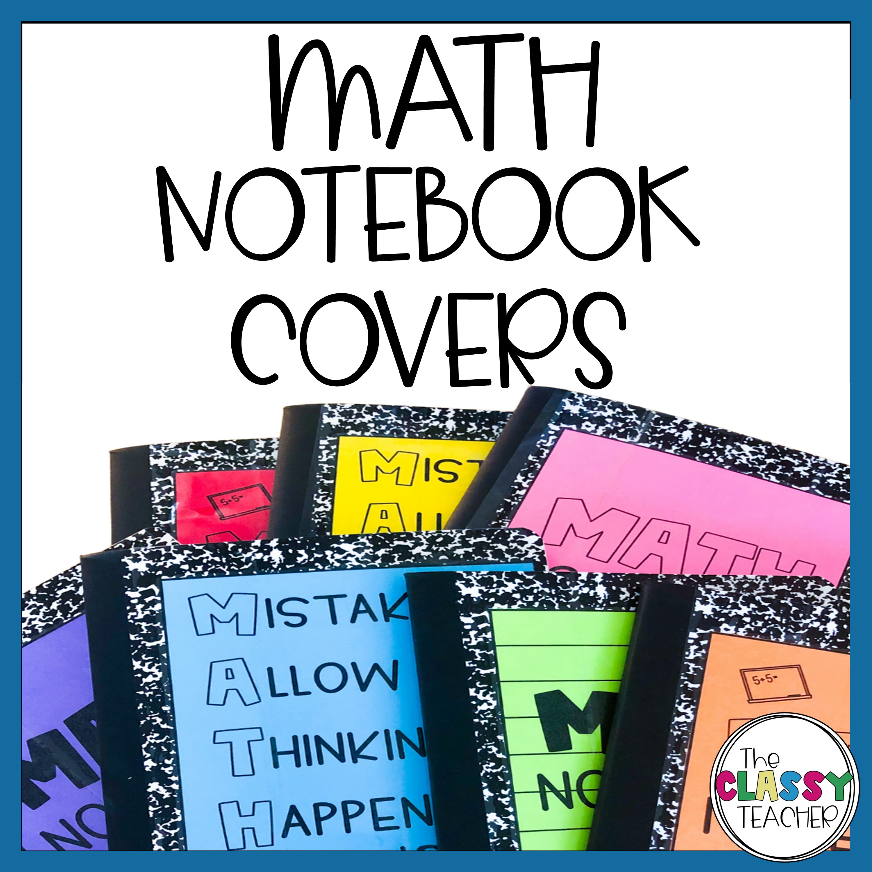 math notebook covers